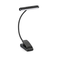 Bokläsarlampa med klips i färgen svart