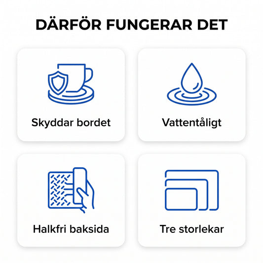 Zvarelo skrivbordsunderlägg i läder