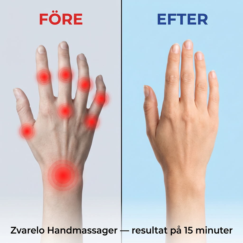 Zvarelo™ — Handmassagern med luftkompression och värme som lindrar stelhet och stickningar på 15 minuter om dagen