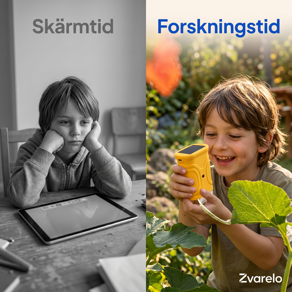 Zvarelo™ — Mikroskopet som låter barnet forska med egna händer istället för skärm
