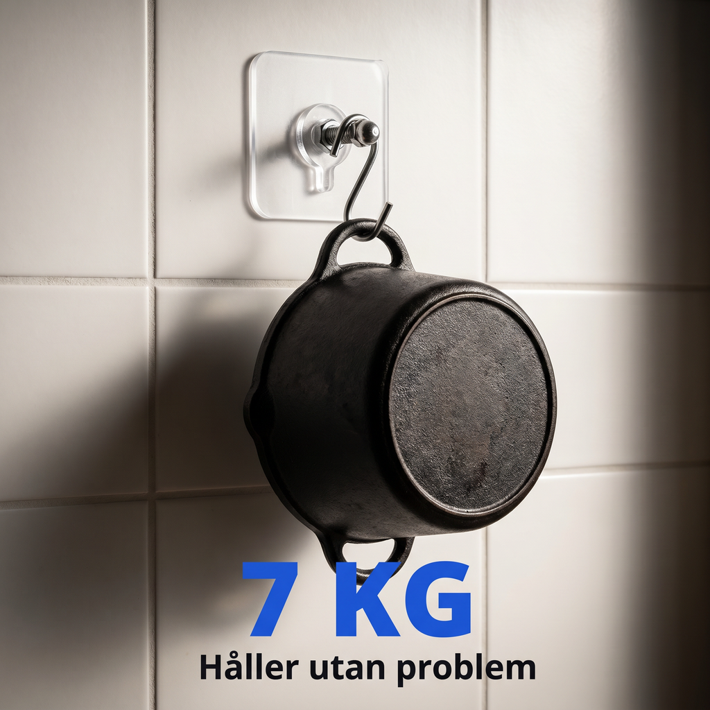 Zvarelo™ — Väggkrokarna som håller 7 kg utan borrhål och lämnar väggen helt intakt