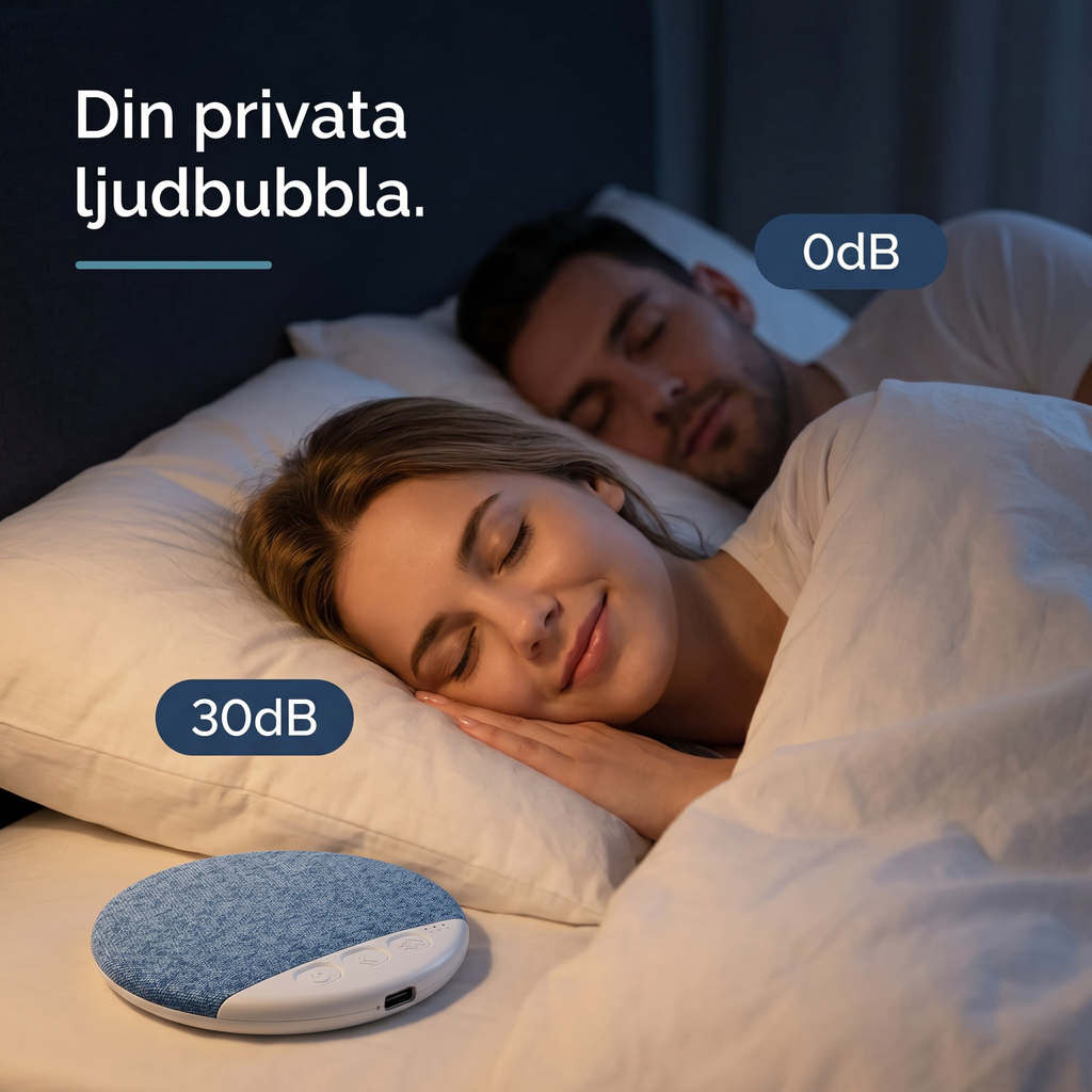 Zvarelo™ — Kuddhögtalaren som låter dig somna till din podcast utan att störa din partner