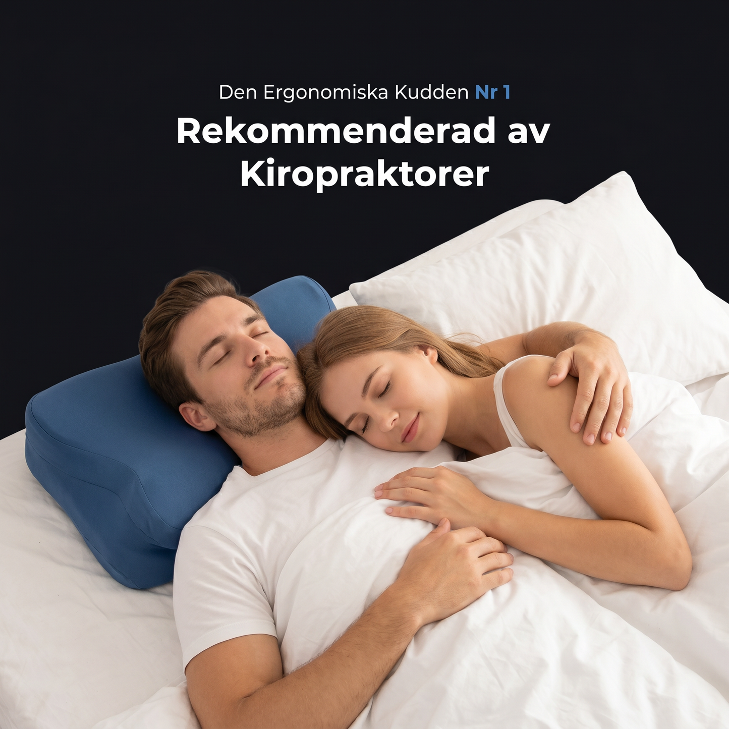 Zvarelo™ — Ergonomiska Sömnkudden med minnesskum som stöder nacken och minskar morgonstelhet