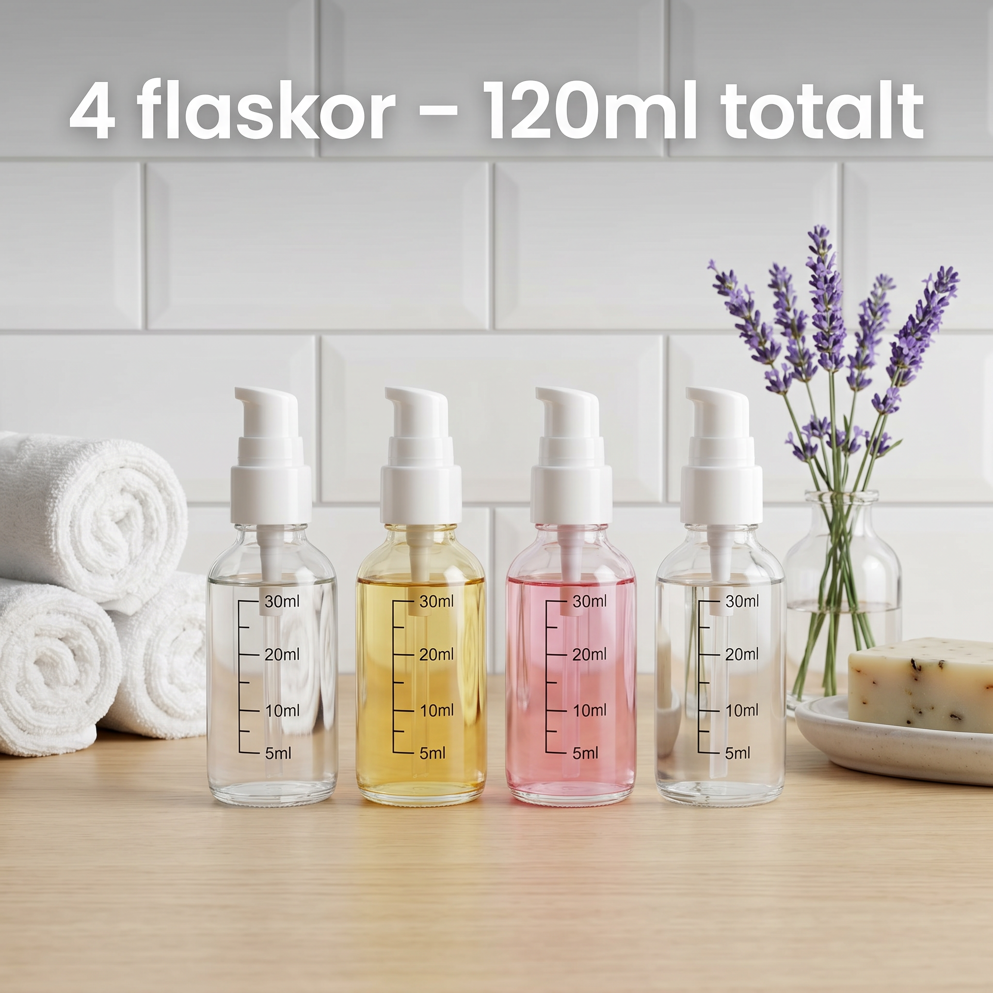 Zvarelo™ — Reseflaskan med 4 pumpar som samlar hela din rutin läckagesäkert i jackfickestorlek