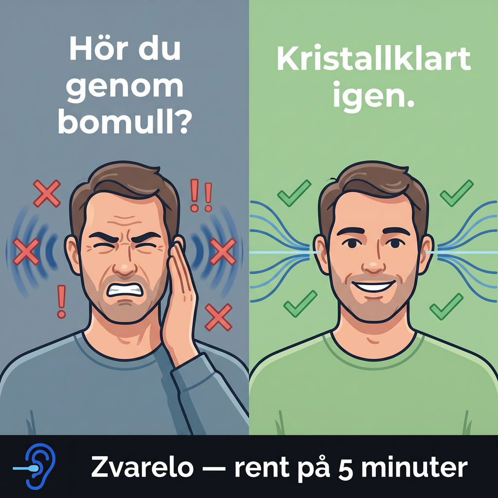 Zvarelo™ — Öronrengöraren som rensar vaxproppen hemma på 3 minuter utan tops eller klinikbesök