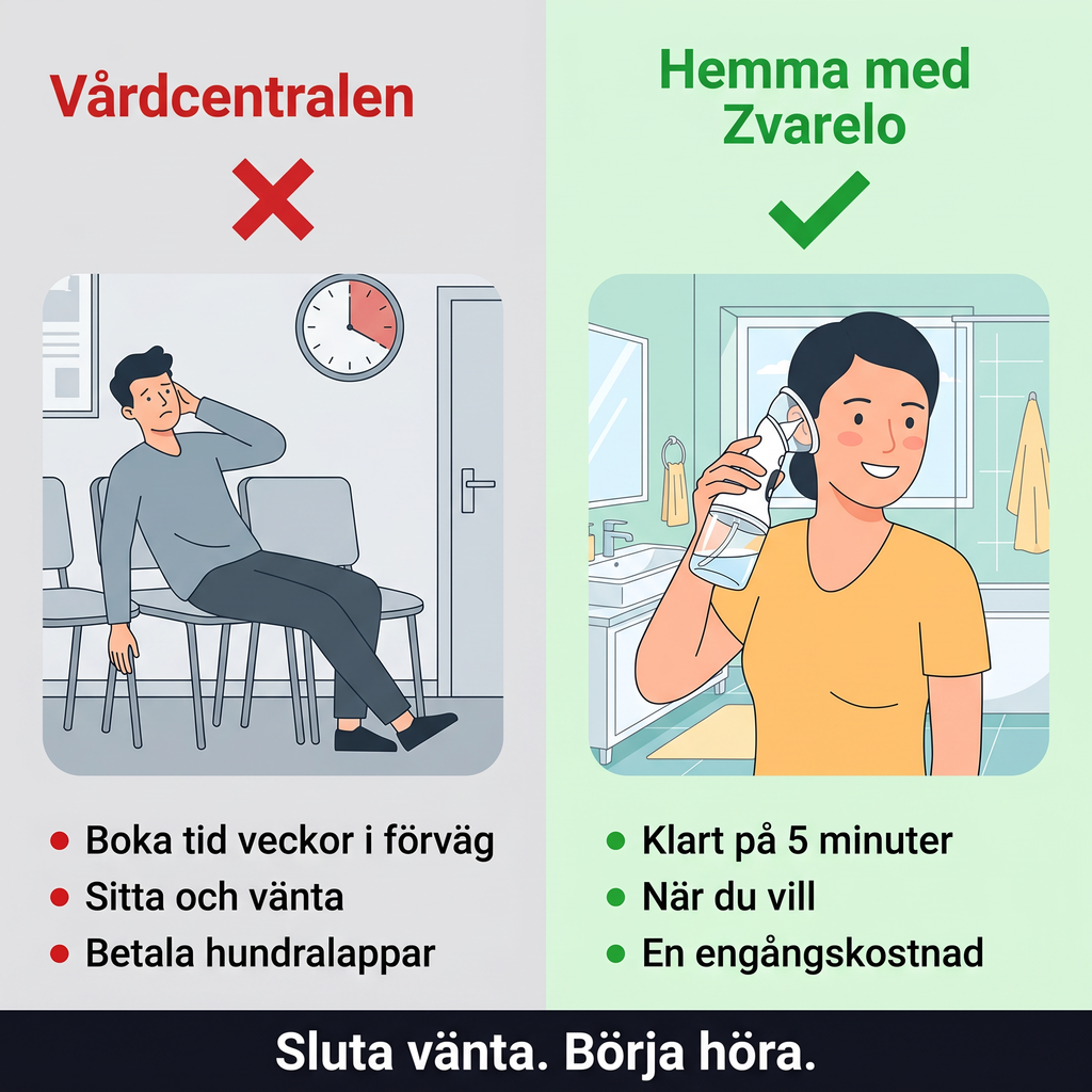 Zvarelo™ — Öronrengöraren som rensar vaxproppen hemma på 3 minuter utan tops eller klinikbesök