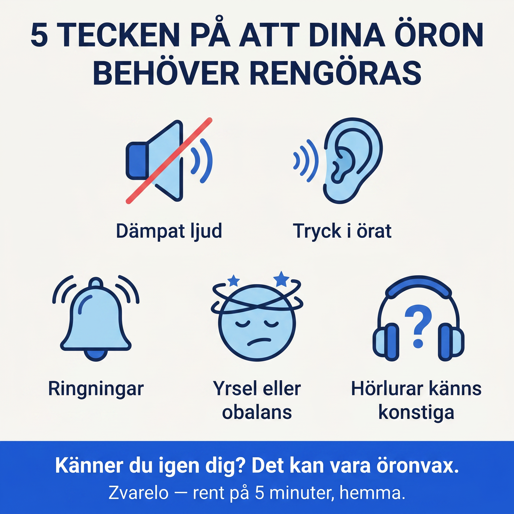 Zvarelo™ — Öronrengöraren som rensar vaxproppen hemma på 3 minuter utan tops eller klinikbesök