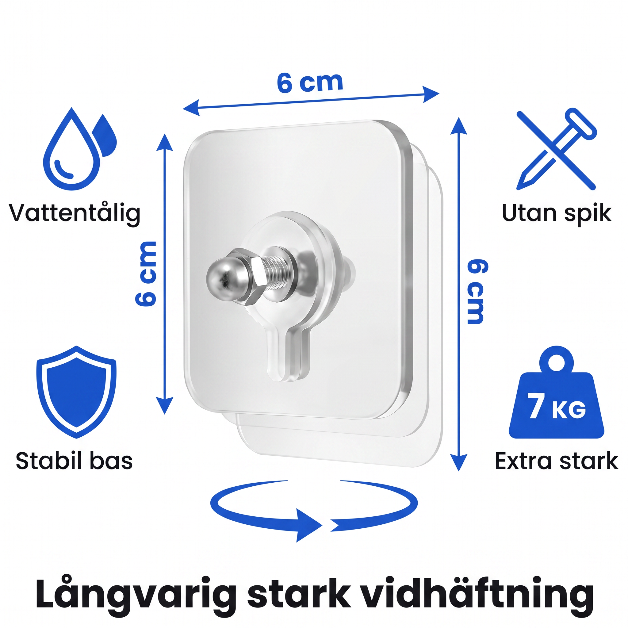Zvarelo™ — Väggkrokarna som håller 7 kg utan borrhål och lämnar väggen helt intakt