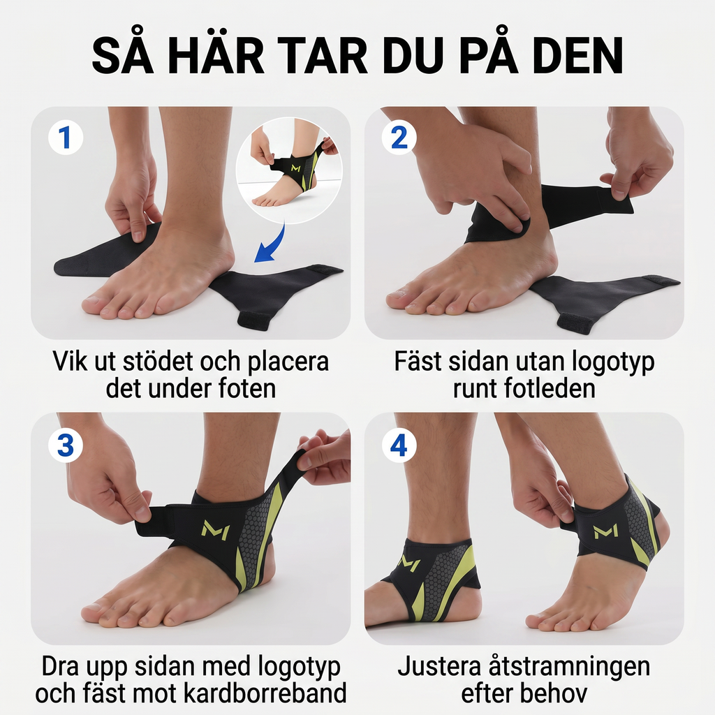 Zvarelo™ — Det Originella Fotledsstödet som stabiliserar utan att begränsa din rörelse