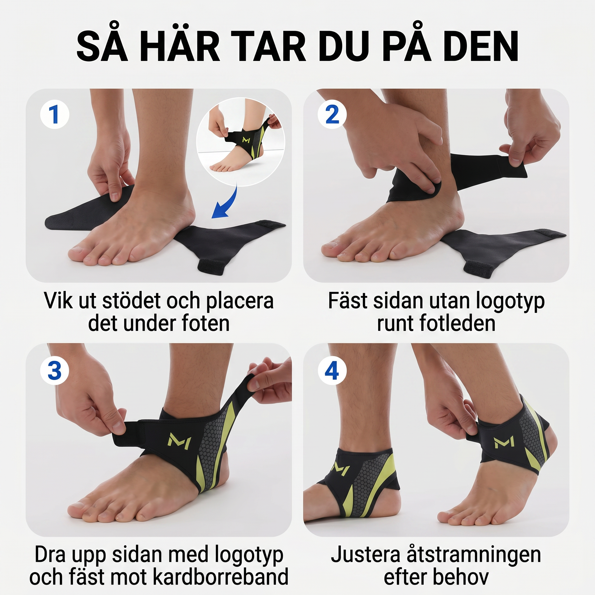 Zvarelo™ — Det Originella Fotledsstödet som stabiliserar utan att begränsa din rörelse