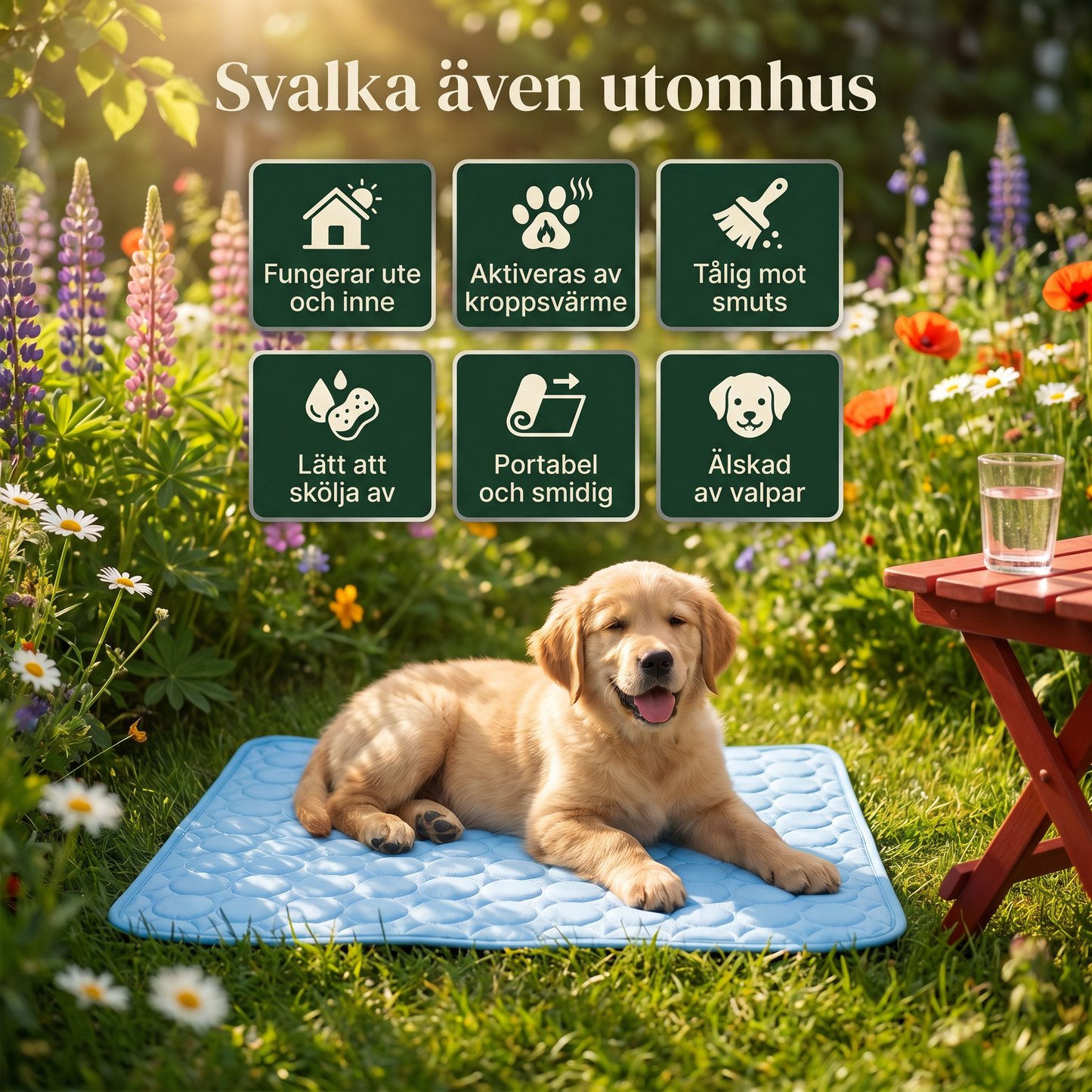 Zvarelo™ — Kylmattan som stoppar överhettningen av din hund