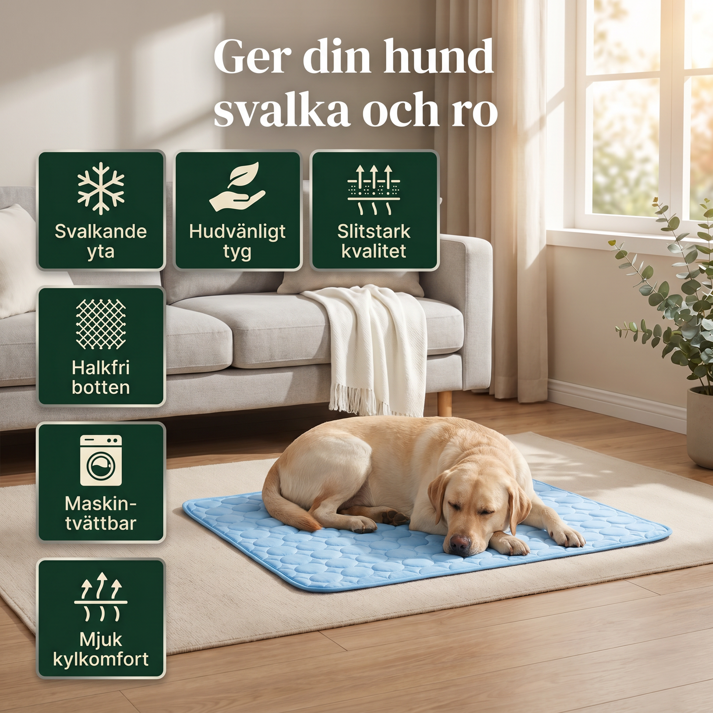 Zvarelo™ — Kylmattan som stoppar överhettningen av din hund