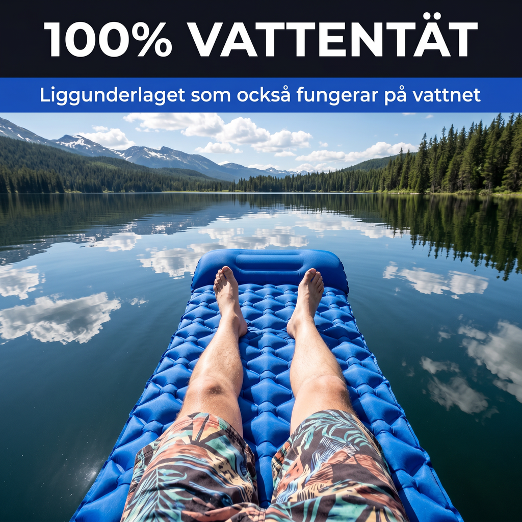 Zvarelo™ — Det Originella Kompakta Liggunderlaget som blåser upp sig självt på 30 sekunder
