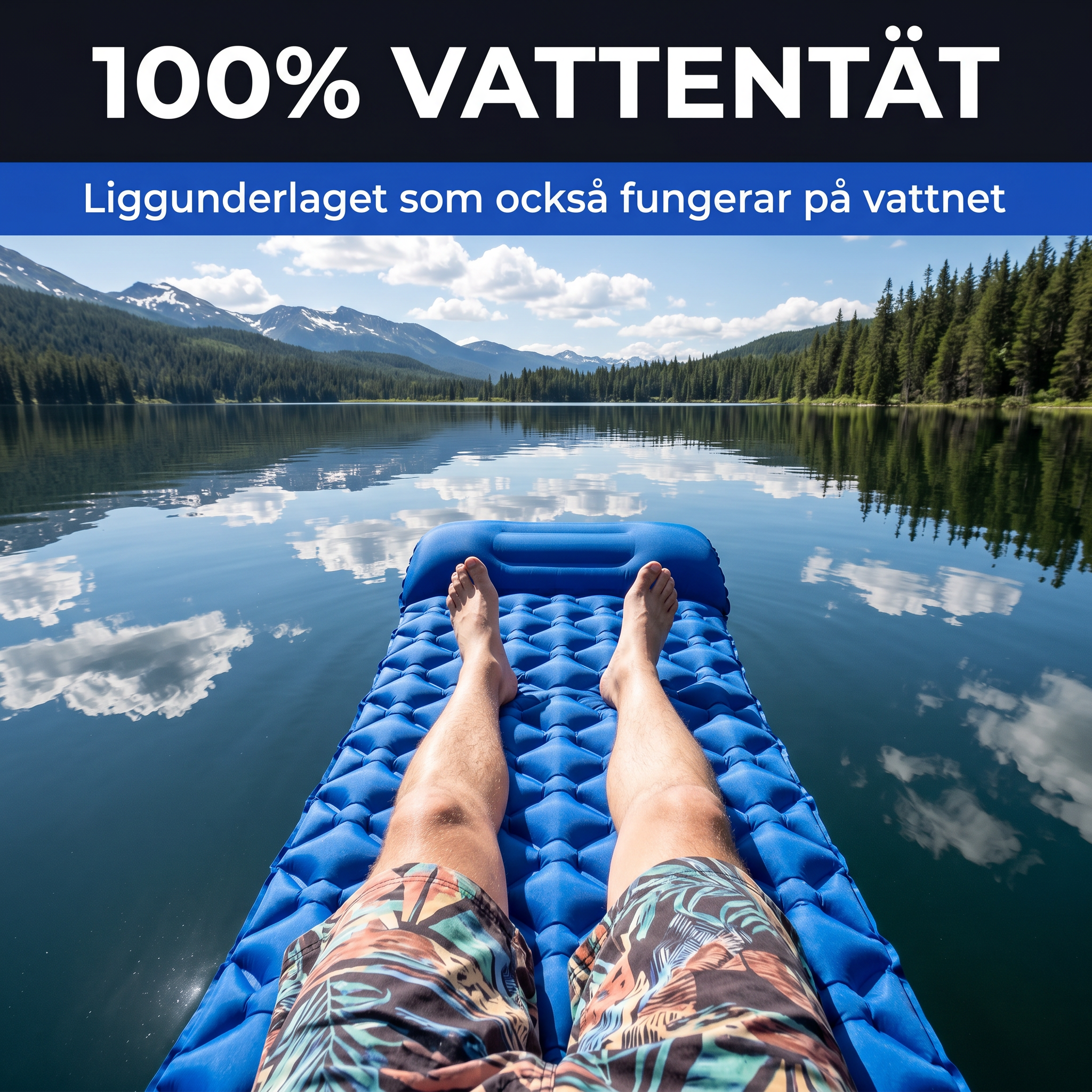 Zvarelo™ — Det Originella Kompakta Liggunderlaget som blåser upp sig självt på 30 sekunder