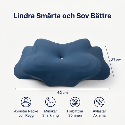 Zvarelo™ — Ergonomiska Sömnkudden med minnesskum som stöder nacken och minskar morgonstelhet