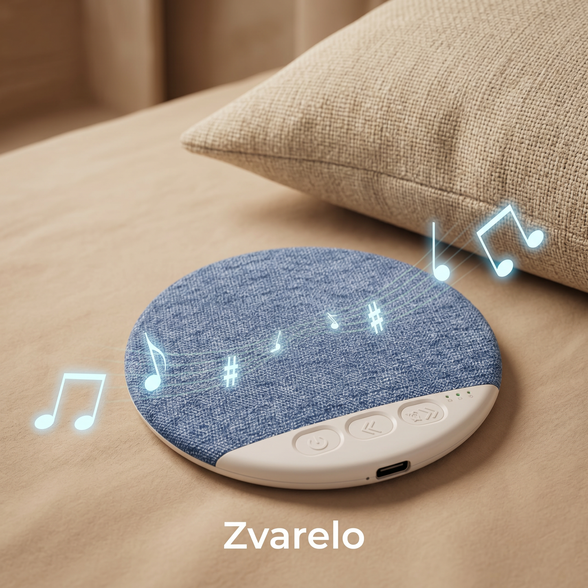 Zvarelo™ — Kuddhögtalaren som låter dig somna till din podcast utan att störa din partner