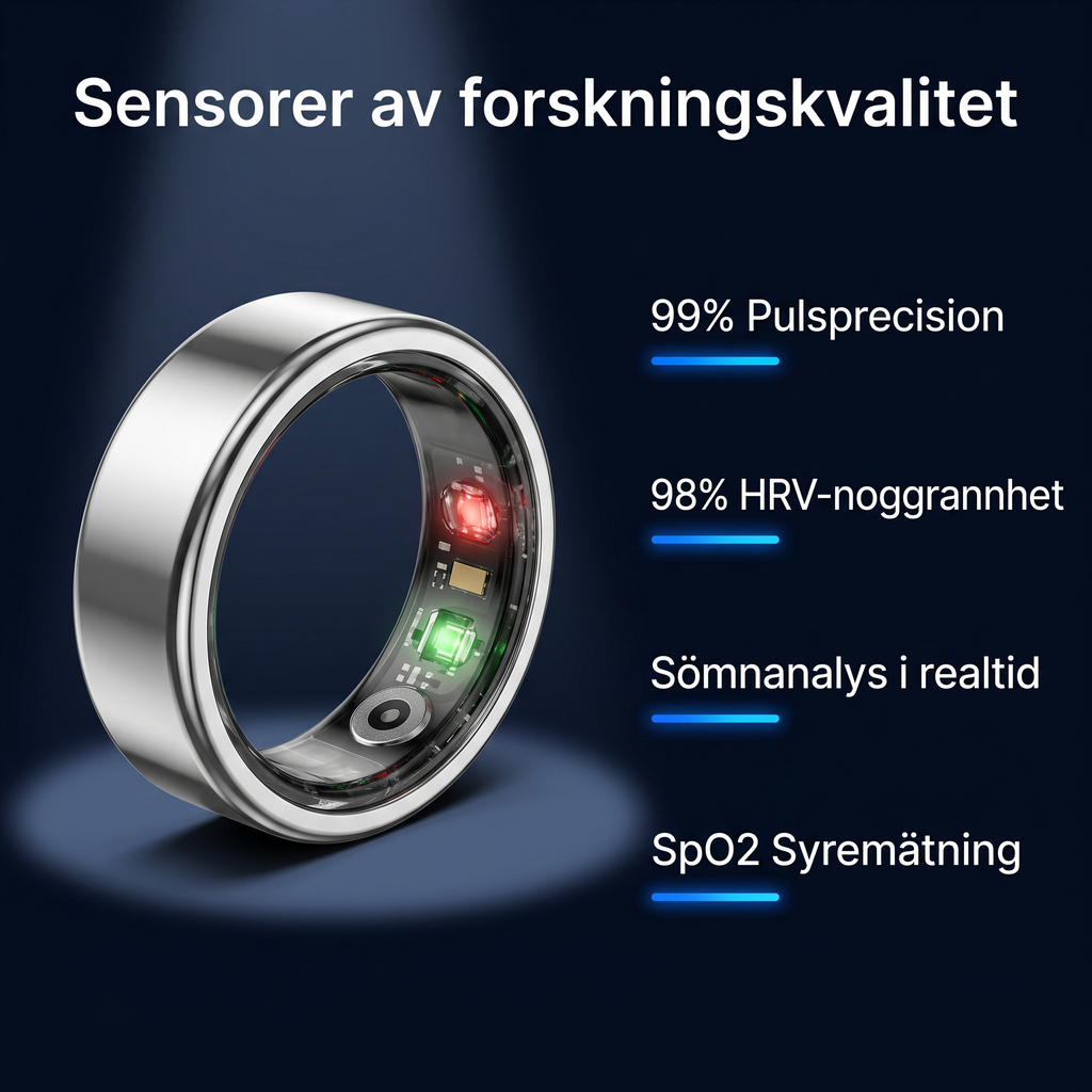 Zvarelo™ — Hälsoringen som spårar sömn, puls och stressnivå dygnet runt utan skärm