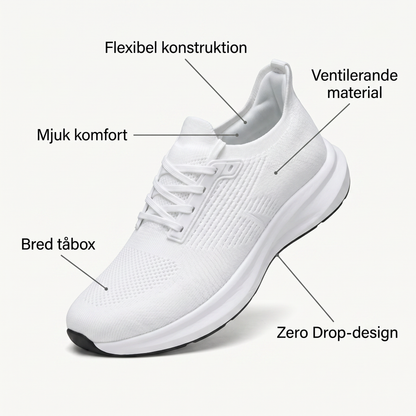 Zvarelo CloudStep — Hallux-vänliga skor med bred tåbox och sömlöst inre som låter dig gå hela dagen utan smärta