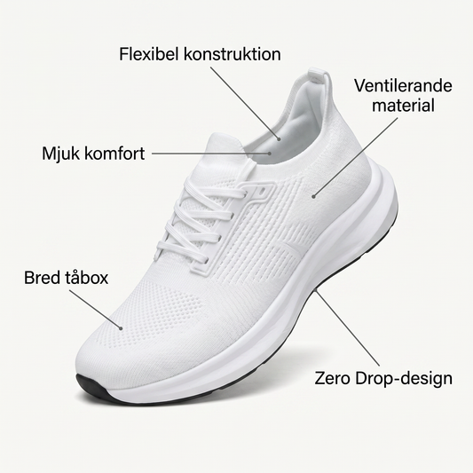 Zvarelo™ CloudStep — Hallux-vänliga skor med bred tåbox och sömlöst inre som låter dig gå hela dagen utan smärta