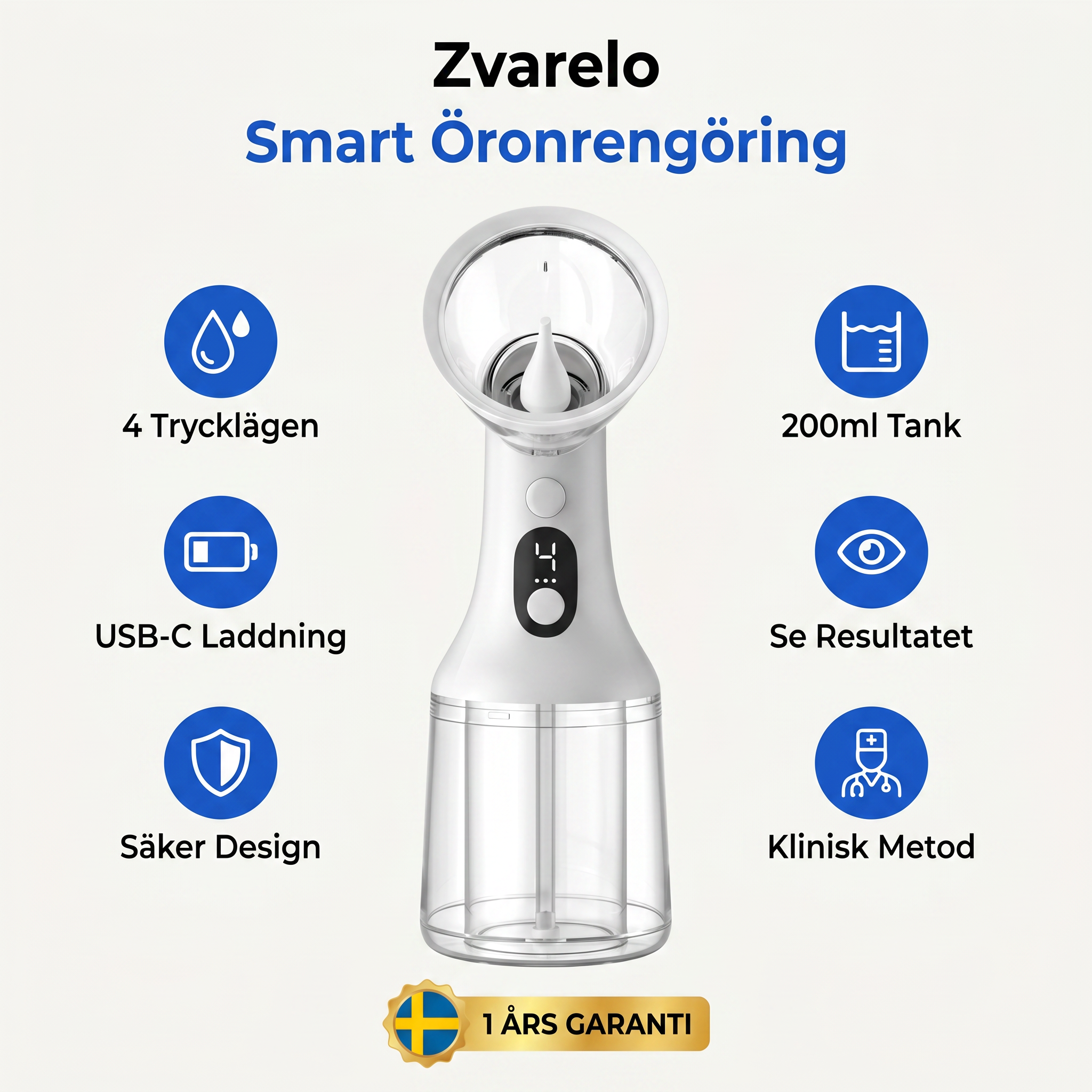 Zvarelo™ — Öronrengöraren som rensar vaxproppen hemma på 3 minuter utan tops eller klinikbesök