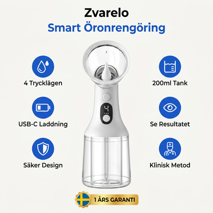 Zvarelo — Öronrengöraren som rensar vaxproppen hemma på 3 minuter utan tops eller klinikbesök