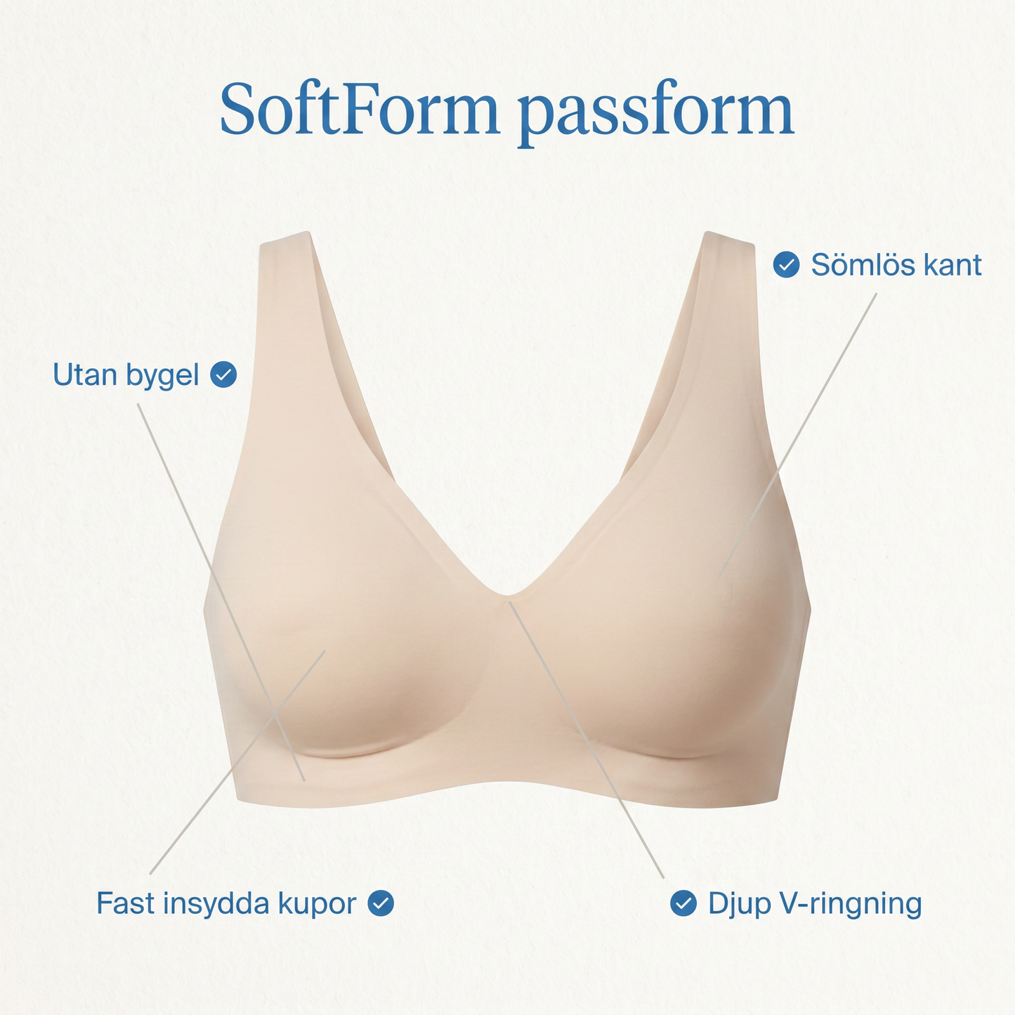 Zvarelo™ PureForm Bh – Naturlig form utan vaddering eller bygel