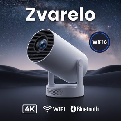 Zvarelo™ – Smart miniprojektor med WiFi 6 och 4000+ appar