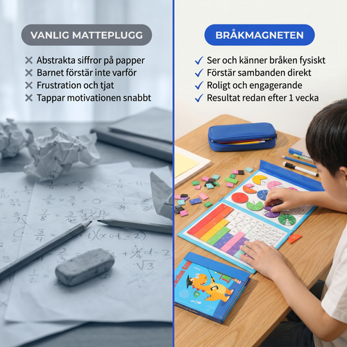 Zvarelo™ – BråkMagneten - Magnetiskt bråkspel som gör matte konkret och roligt för barn