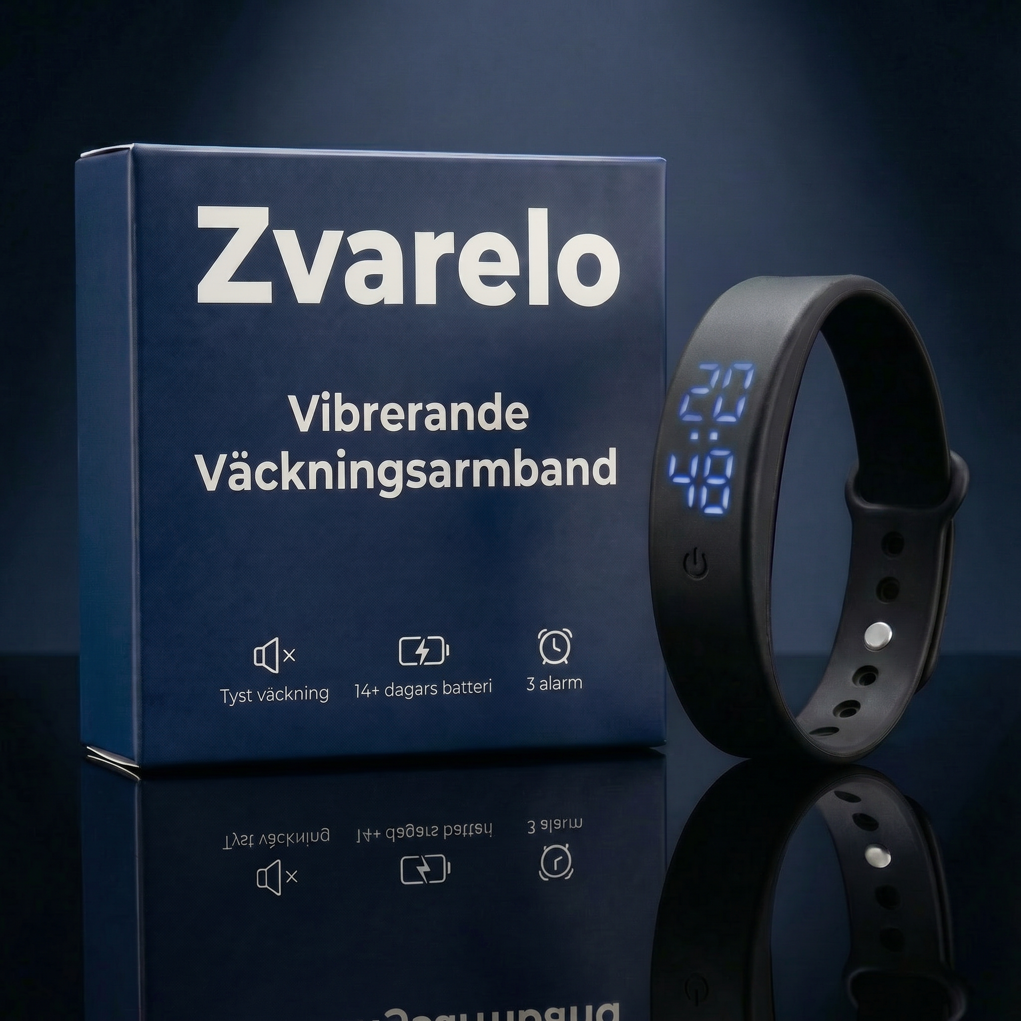 Zvarelo™ – Vibrerande väckningsarmband som väcker dig utan att störa andra