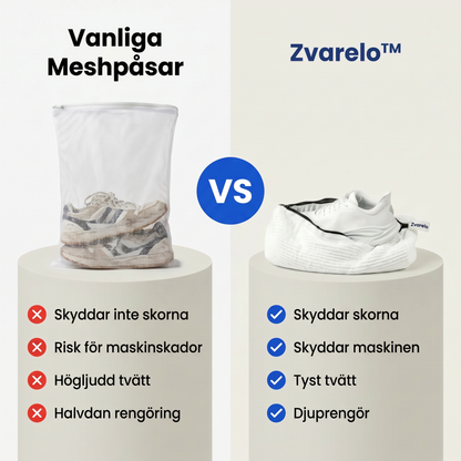 Zvarelo™ — Skoväskan med 10 000 chenille-fibrer som tvättar skorna rena i maskinen utan dunkande