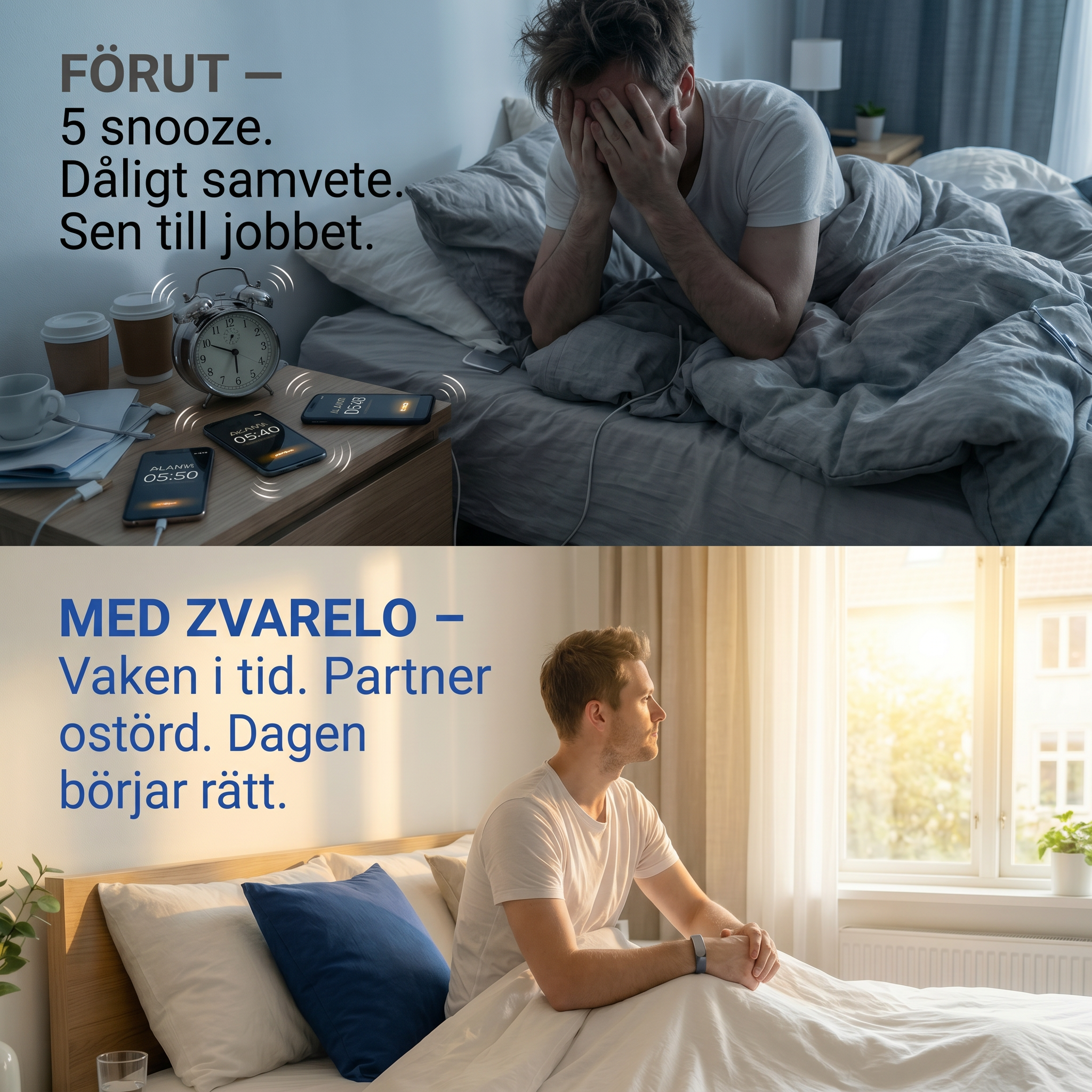 Zvarelo™ – Vibrerande väckningsarmband som väcker dig utan att störa andra