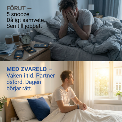 Zvarelo – Vibrerande väckningsarmband som väcker dig utan att störa andra