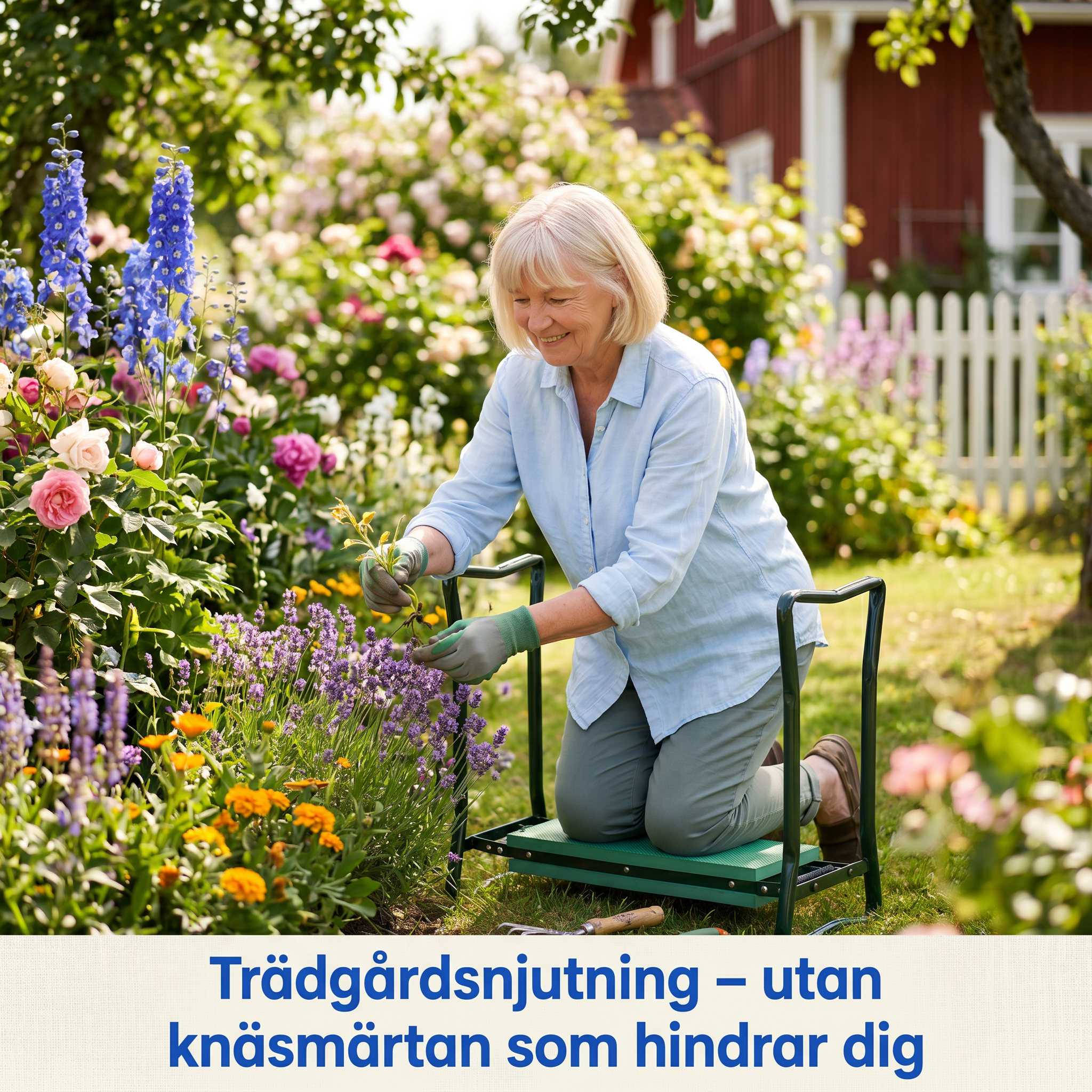 Zvarelo™ — Vändningsbara Trädgårdsdynan som är knädyna och sittplats i ett
