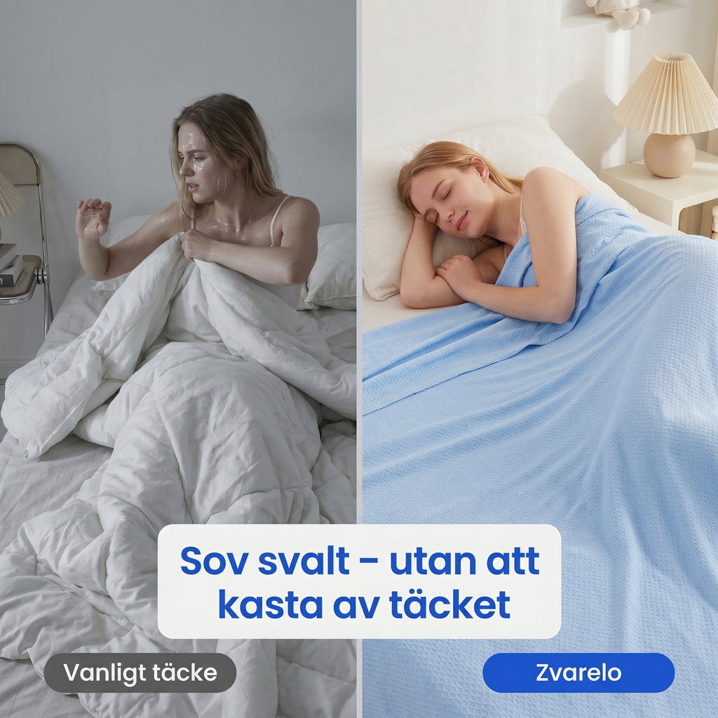 Zvarelo™ — Bambu-kyltäcket som reglerar kroppstemperaturen och håller dig sval hela natten
