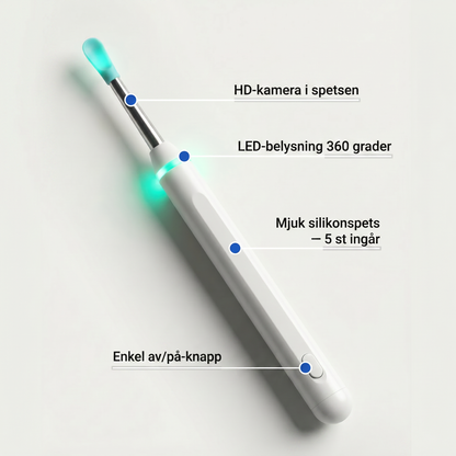 Zvarelo™ — Den Originella Öronrengöraren - Avancerad teknik som tar bort vax och förbättrar din hörsel