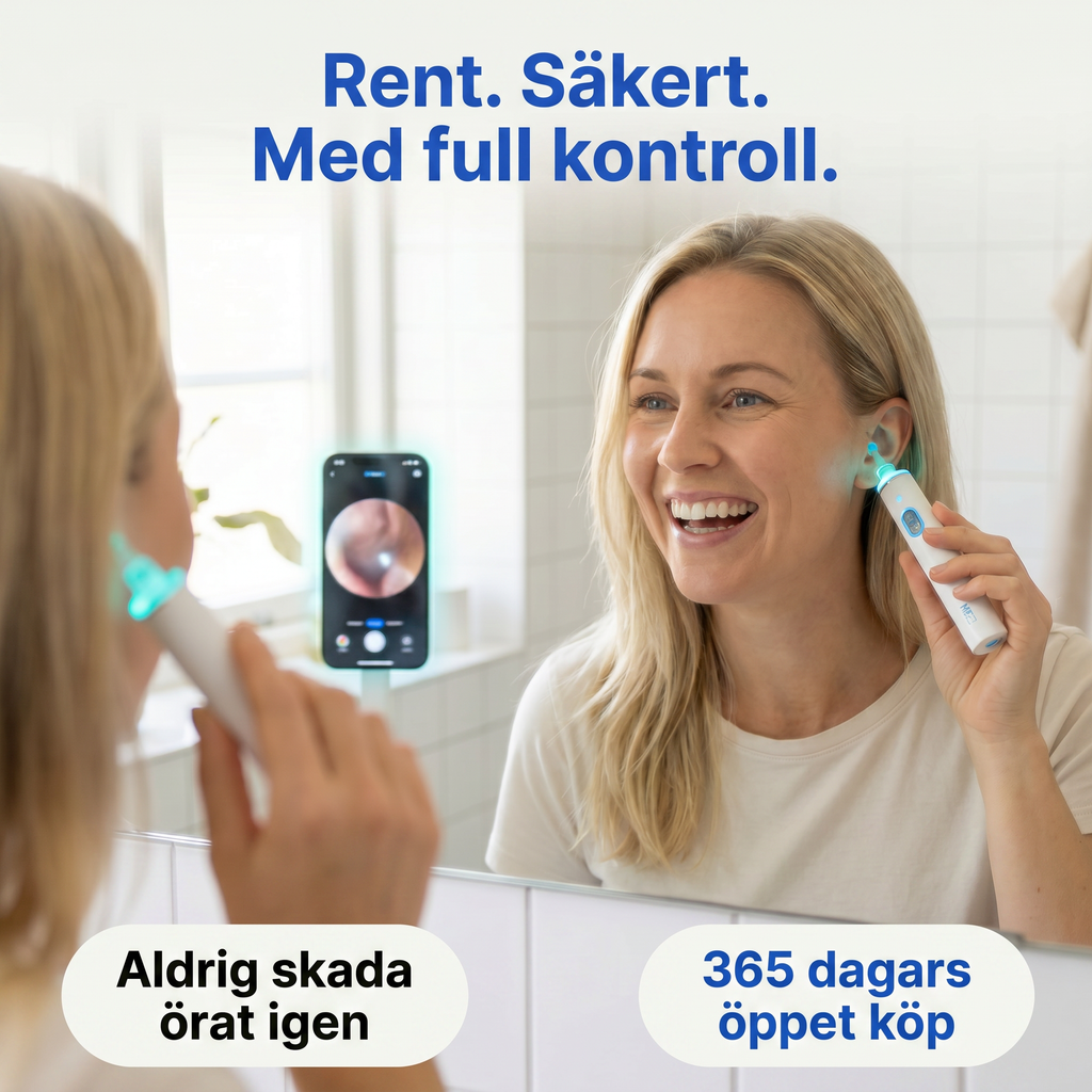 Zvarelo™ — Den Originella Öronrengöraren - Avancerad teknik som tar bort vax och förbättrar din hörsel
