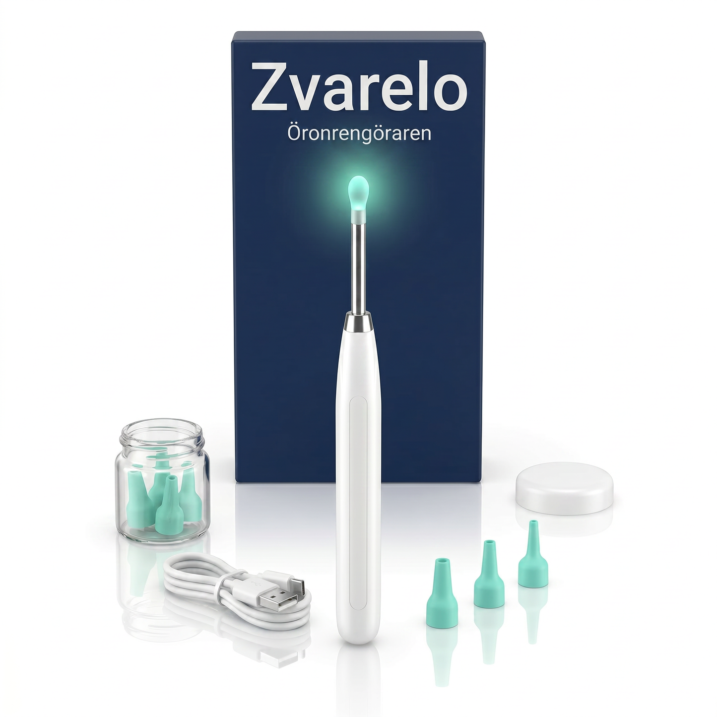 Zvarelo™ — Den Originella Öronrengöraren - Avancerad teknik som tar bort vax och förbättrar din hörsel