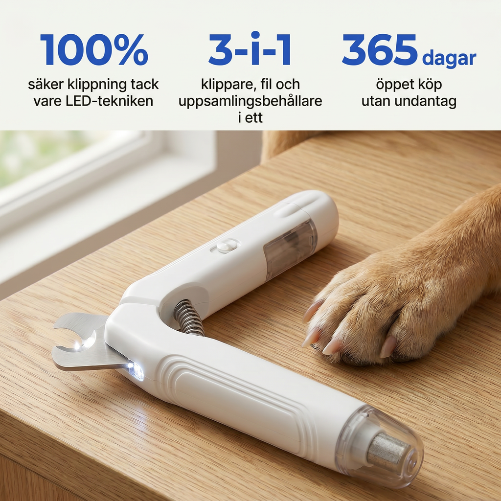 Zvarelo™ — Den Originella Kloklipparen som låter dig klippa tryggt utan att skada din hund