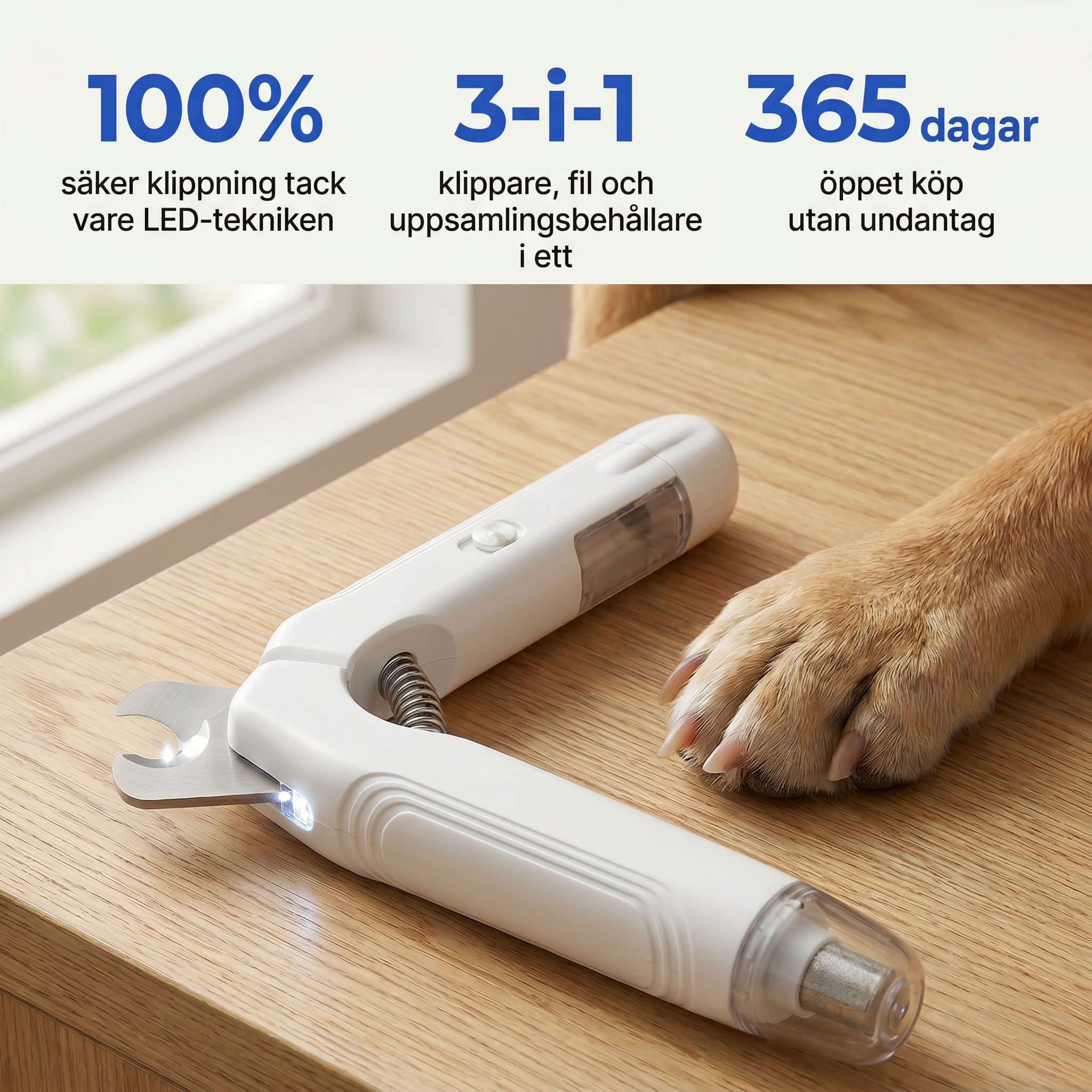 Zvarelo™ — Den Originella Kloklipparen som låter dig klippa tryggt utan att skada din hund