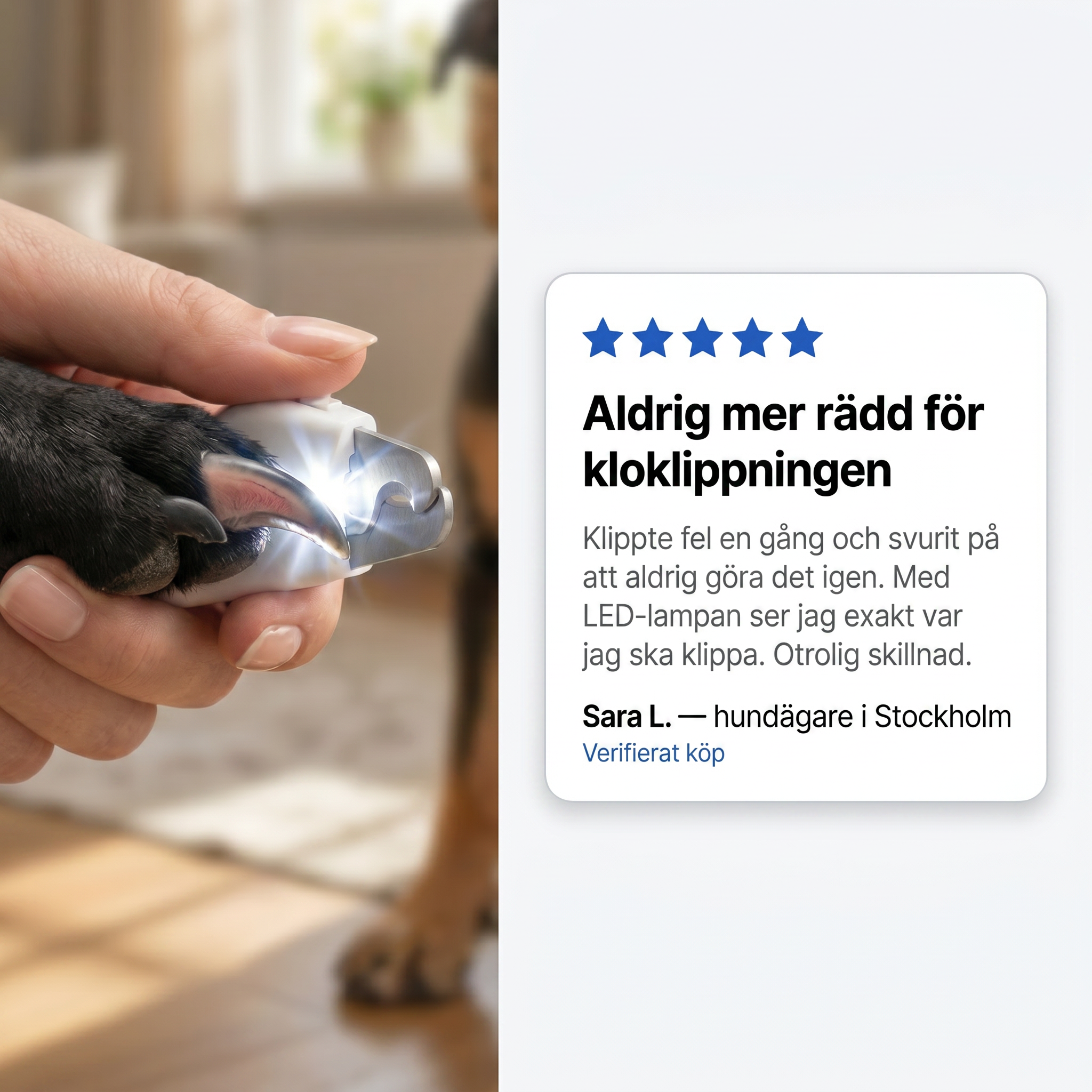 Zvarelo™ — Den Originella Kloklipparen som låter dig klippa tryggt utan att skada din hund