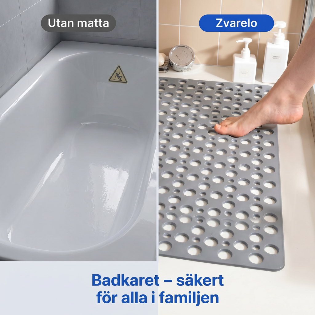 Zvarelo™ — Antislip duschmatta som förhindrar halkolyckor i duschen och stimulerar fötterna