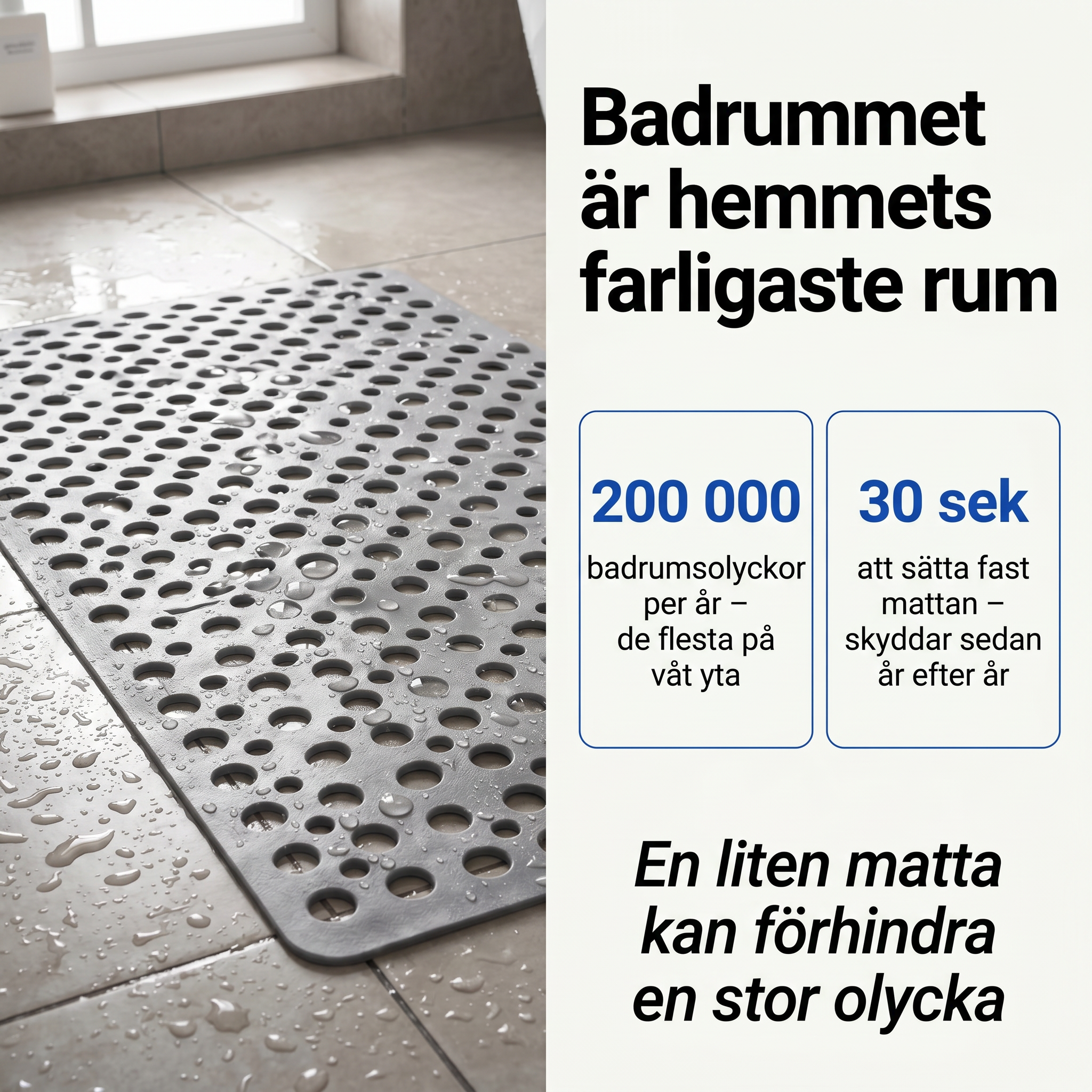 Zvarelo™ — Antislip duschmatta som förhindrar halkolyckor i duschen och stimulerar fötterna