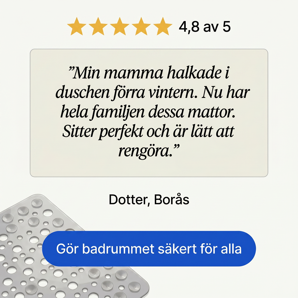 Zvarelo™ — Antislip duschmatta som förhindrar halkolyckor i duschen och stimulerar fötterna