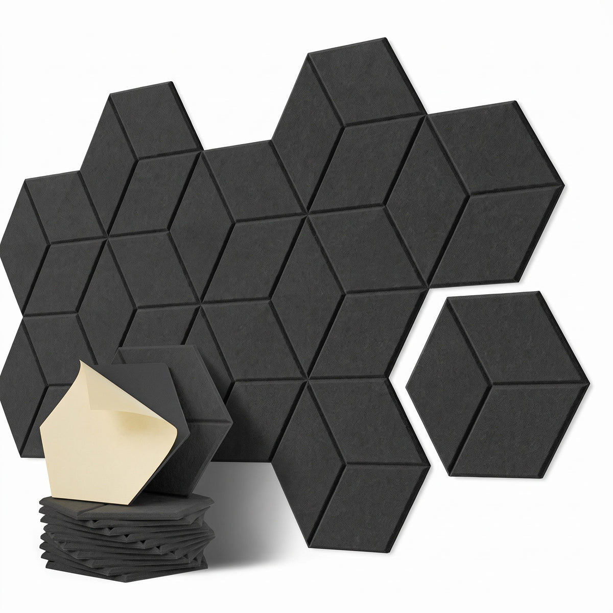 Svarta akustikpaneler packshot