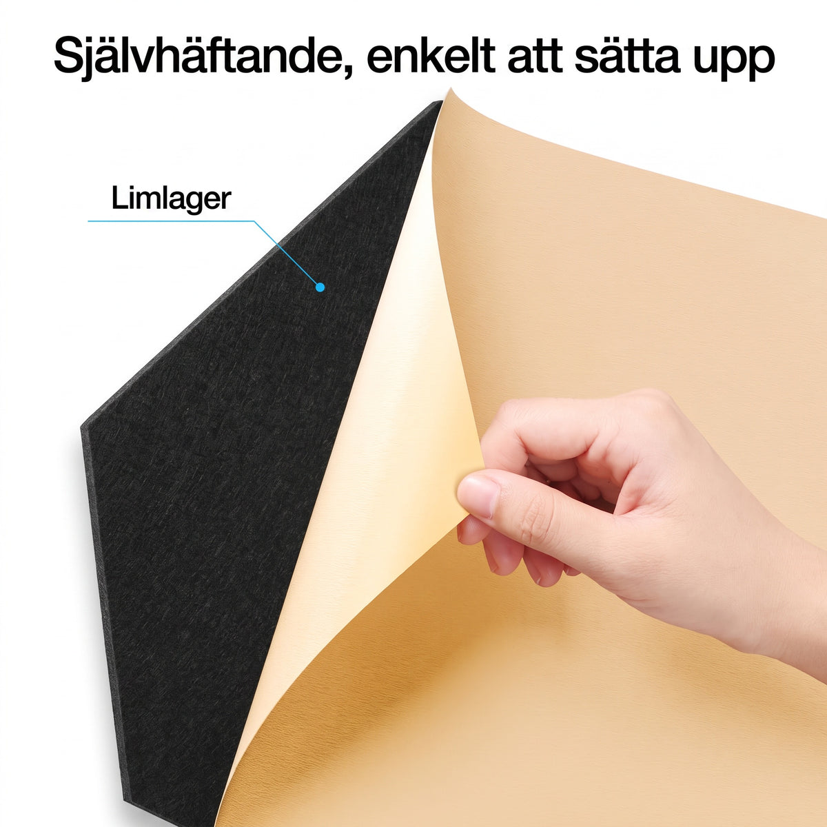 Självhäftande montering