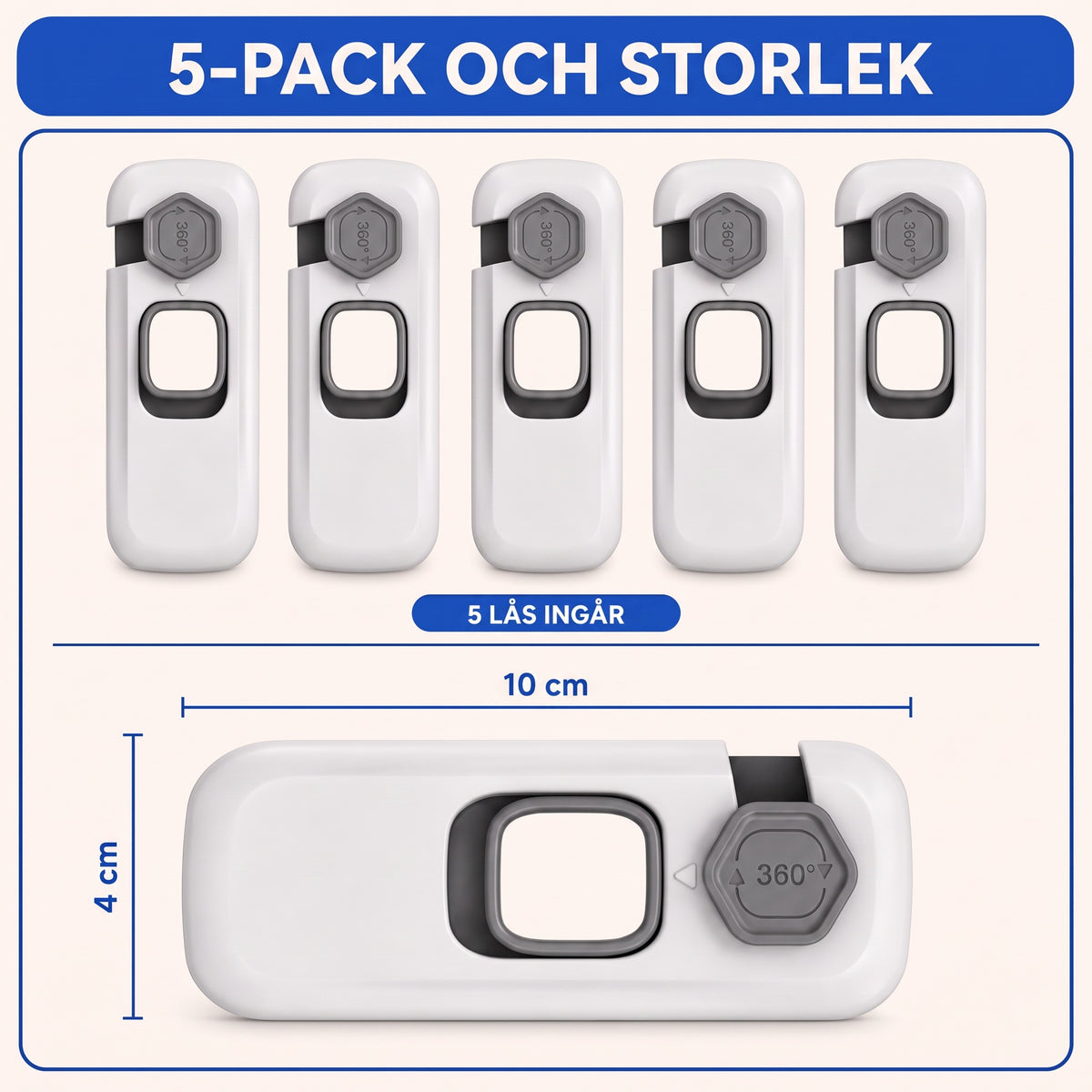 5-pack och storlek