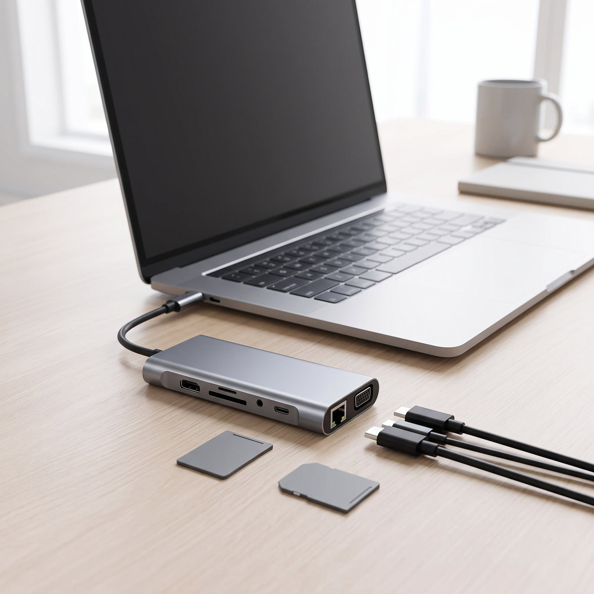 Zvarelo™ — USB-C-hubb som låter dig koppla in allt i en port