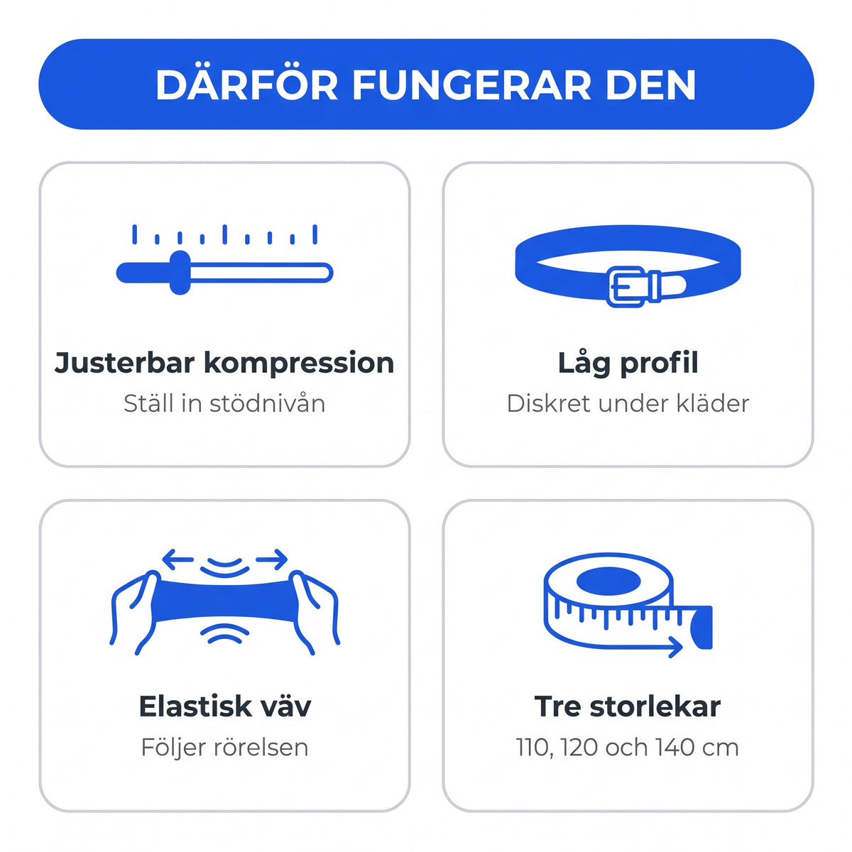 Zvarelo bäckenbälte stödbälte