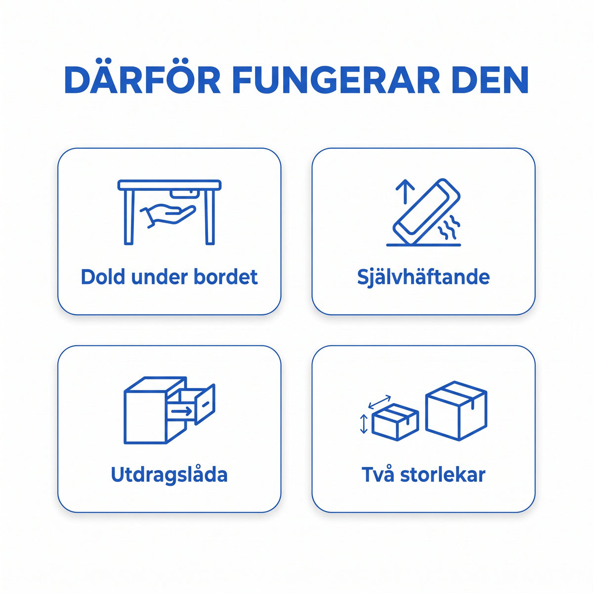 Zvarelo dold bordslåda