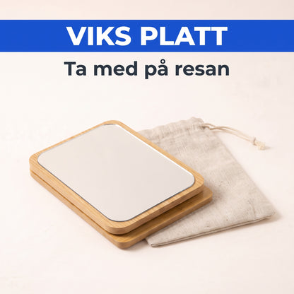 Zvarelo fällbar sminkspegel i trä
